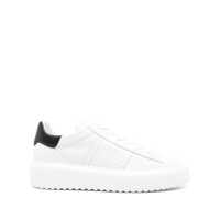 Sneakers Hogan White H-Stripes Sneakers With Black Heel Barbati