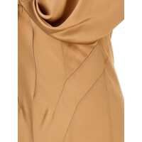 Imbracaminte Alberta Ferretti Dama - Rochii Alberta Ferretti Alberta Ferretti Long Satin Dress Beige Femei (BM 16841819) - B-mall.ro