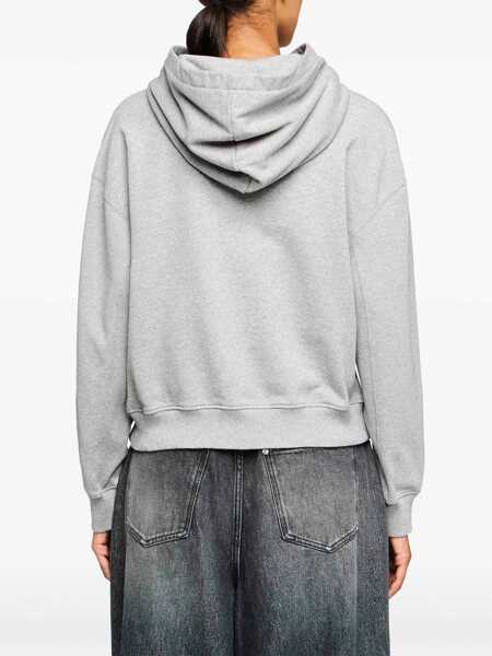 Bluze de trening JW Anderson JW Anderson Anchor-Embroidered Hoodie Grey Femei (BM 16842578) 4