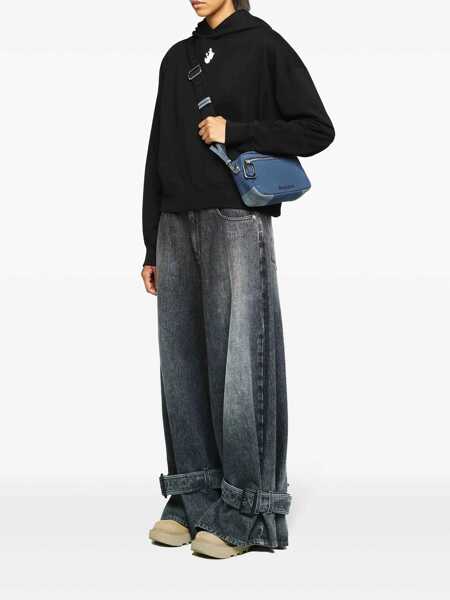 Bluze de trening JW Anderson JW Anderson Anchor-Embroidered Hoodie Black Femei (BM 16842581) 2