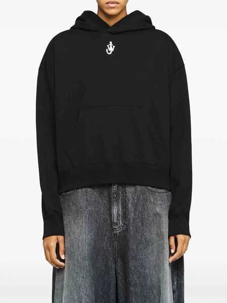 Bluze de trening JW Anderson JW Anderson Anchor-Embroidered Hoodie Black Femei (BM 16842581) 3