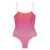OSEREE 'Lumière Maillot' Pink Swimsuit With Open Back In Lurex Woman PINK