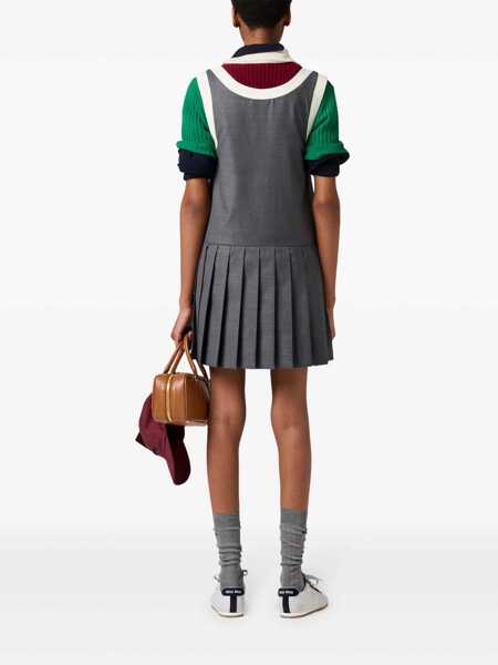 Rochii Miu Miu Miu Miu Grisaille Mini Dress ARDESIA Femei (BM 16843778) 3