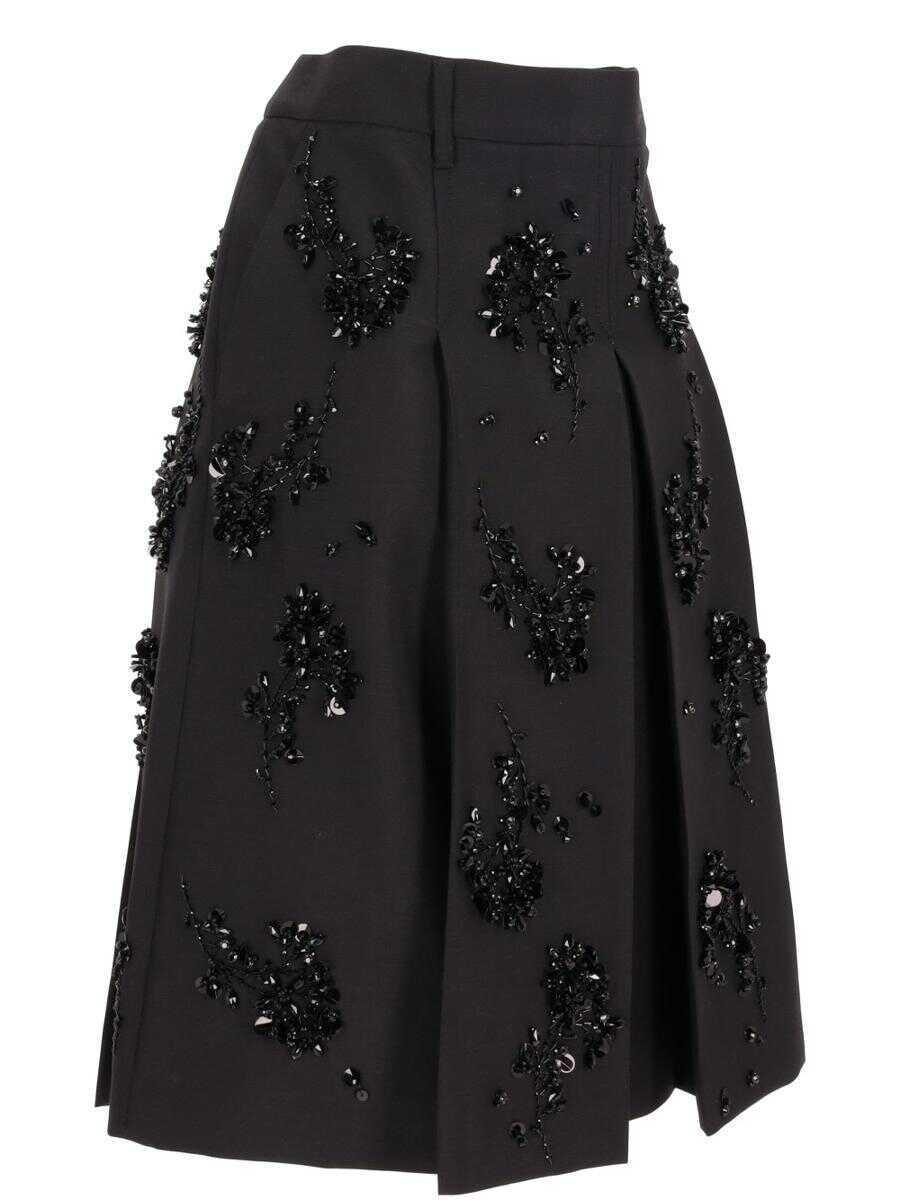 Fuste Miu Miu Miu Miu Gonna Black Femei (BM 16843799) 1