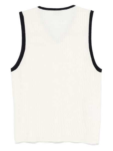 Geci Miu Miu Miu Miu Cashmere Gilet NATURALEBLU Femei (BM 16844078) 2