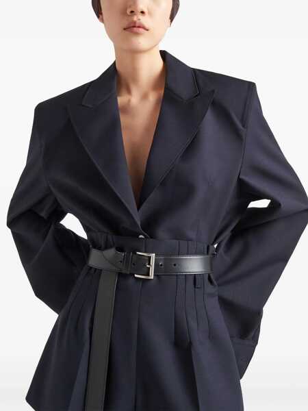 Sacouri Prada Prada Wool And Mohair Blazer BLUE Femei (BM 16845260) 4