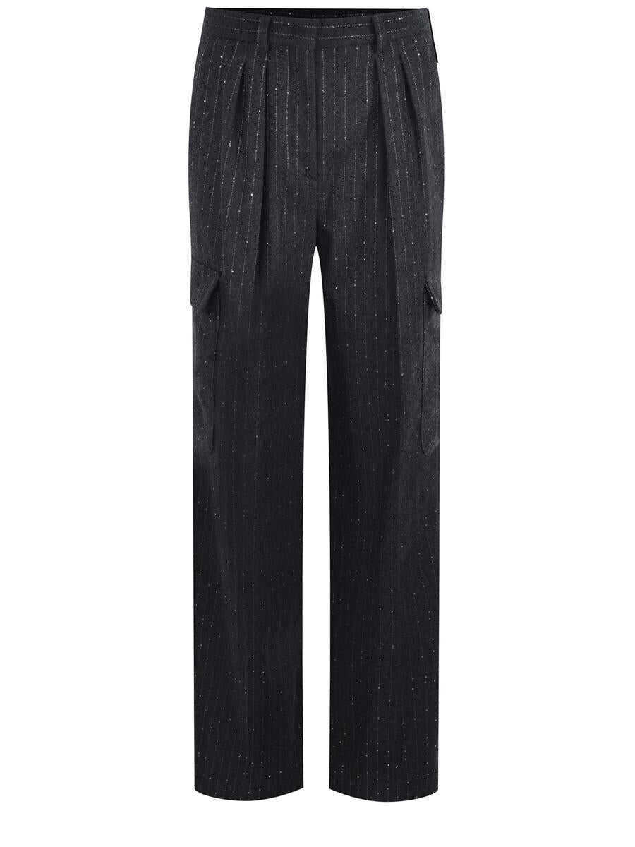 Pantaloni casual Manuel Ritz Manuel Ritz  Trousers Grey Femei (BM 16845347) 1