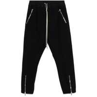 Pantaloni Black Track Pants With Oversized Drawstring In Wool Man Barbati