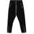 Rick Owens Black Track Pants With Oversized Drawstring In Wool Man Black