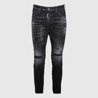 Blugi DSQUARED2 Black Cotton Denim Jeans Barbati