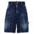DSQUARED2 DSQUARED2 Cotton Denim Jorts NAVY BLUE