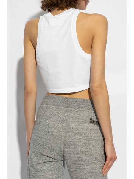 Topuri DSQUARED2 DSQUARED2 D2 Logo-Print Top WHITE Femei (BM 16847504) 4