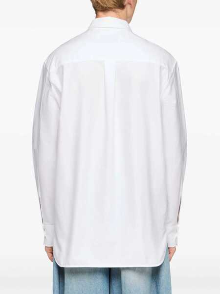 Camasi JW Anderson White Shirt With Classic Collar In Cotton Man WHITE Barbati (BM 16847858) 4