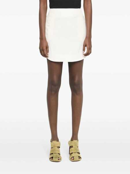 Fuste JW Anderson JW Anderson Curved Hem Mini Skirt Beige Femei (BM 16848095) 3