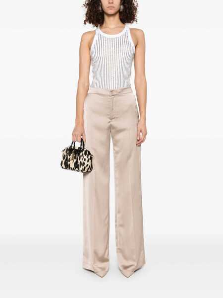 Pantaloni casual THE ANDAMANE Beige Pants With Pences On The Front In Tech Fabric Woman Beige Femei (BM 16848404) 2