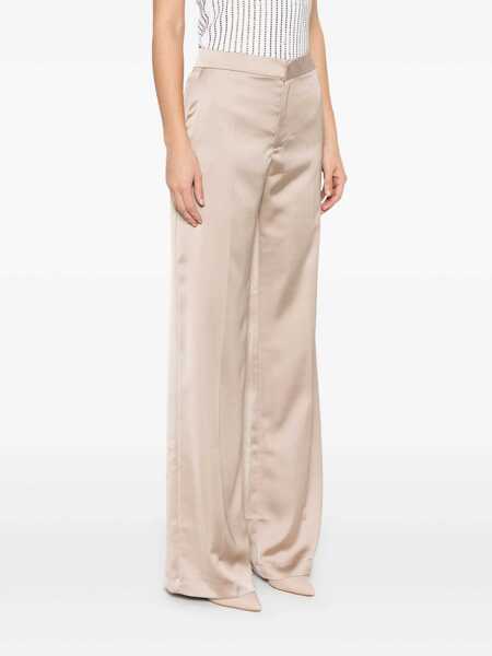 Pantaloni casual THE ANDAMANE Beige Pants With Pences On The Front In Tech Fabric Woman Beige Femei (BM 16848404) 3