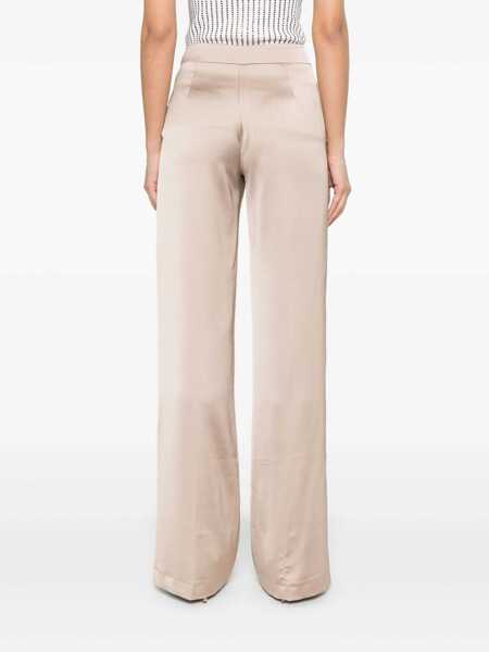 Pantaloni casual THE ANDAMANE Beige Pants With Pences On The Front In Tech Fabric Woman Beige Femei (BM 16848404) 4