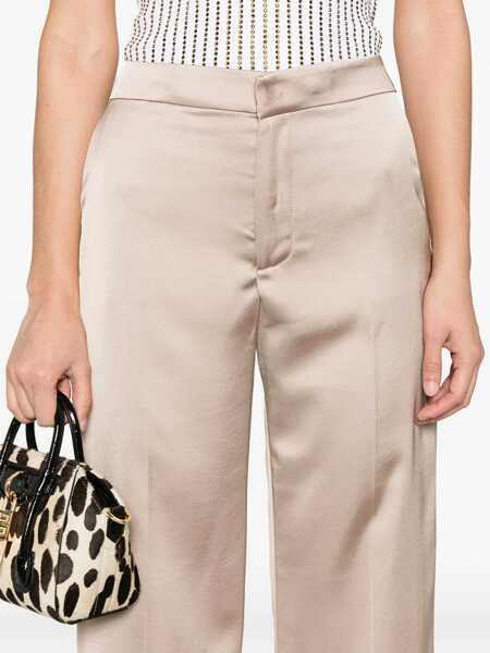 Pantaloni casual THE ANDAMANE Beige Pants With Pences On The Front In Tech Fabric Woman Beige Femei (BM 16848404) 5