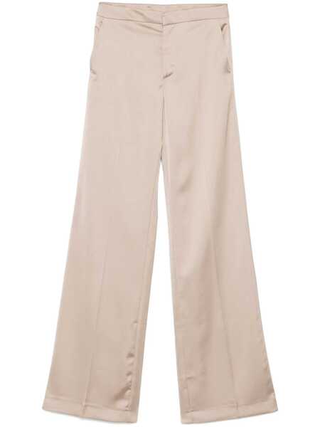 Pantaloni casual THE ANDAMANE Beige Pants With Pences On The Front In Tech Fabric Woman Beige Femei (BM 16848404) 1
