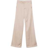 Pantaloni casual Beige Pants With Pences On The Front In Tech Fabric Woman Femei