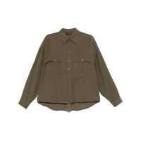 Camasi 'Vania' Brown Shirt With Classic Collar In Viscose Woman Femei