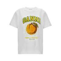 Tricouri Ganni 'Peach' T-Shirt Femei