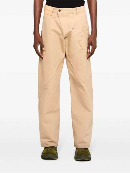 Pantaloni JW Anderson JW Anderson Twisted Work Pants Beige Barbati (BM 16848614) 3