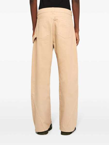 Pantaloni JW Anderson JW Anderson Twisted Work Pants Beige Barbati (BM 16848614) 4