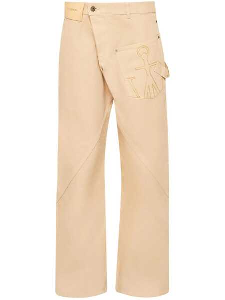 Pantaloni JW Anderson JW Anderson Twisted Work Pants Beige Barbati (BM 16848614) 1