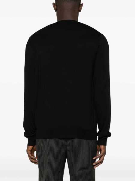 Pulovere Prada Prada Recycled-Silk Sweater Black Barbati (BM 16849025) 4