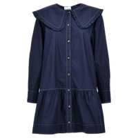Rochii Ganni Wide Collar Mini Dress Femei
