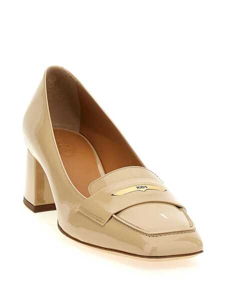 Pantofi cu toc TODS TodS Patent Leather Pumps Beige Femei (BM 16850093) 2