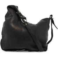 Genti tip postas Black Horse Leather Crossbody Bag With Zip Barbati