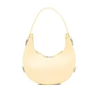 Genti de umar 'Mini Toni' Yellow Shoulder Bag With Engraved Logo In Leather Woman Femei