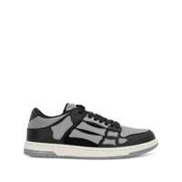 Sneakers 'Skel Top Low' Black Sneakers With Skeleton Patch In Leather Man Barbati