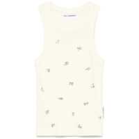 Topuri Green Top With Crystals Decorations On The Front In Cotton Woman Femei