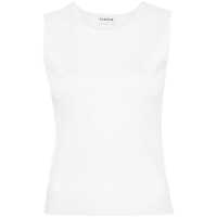 Pulovere White Sleeveless Sweater In Viscose Blend Woman Femei