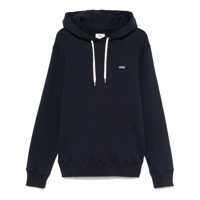 Bluze de trening Blue Hoodie With Embroidered Logo On The Front In Cotton Man Barbati