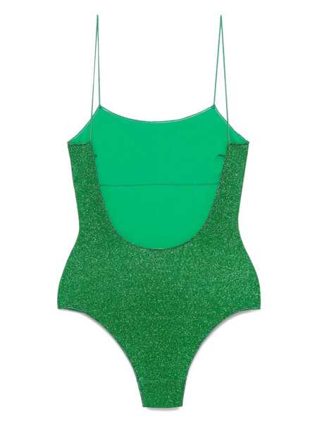 Costume de baie OSEREE Lumire Maillot Green Swimsuit With Open Back In Lurex Woman GREEN Femei (BM 16852238) 2