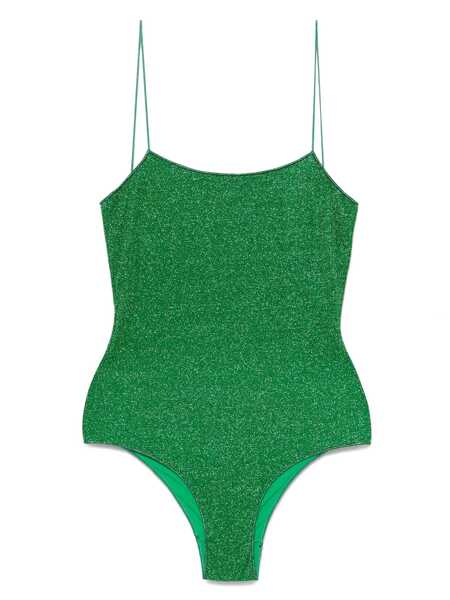 Costume de baie OSEREE Lumire Maillot Green Swimsuit With Open Back In Lurex Woman GREEN Femei (BM 16852238) 1