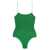 OSEREE 'Lumière Maillot' Green Swimsuit With Open Back In Lurex Woman GREEN