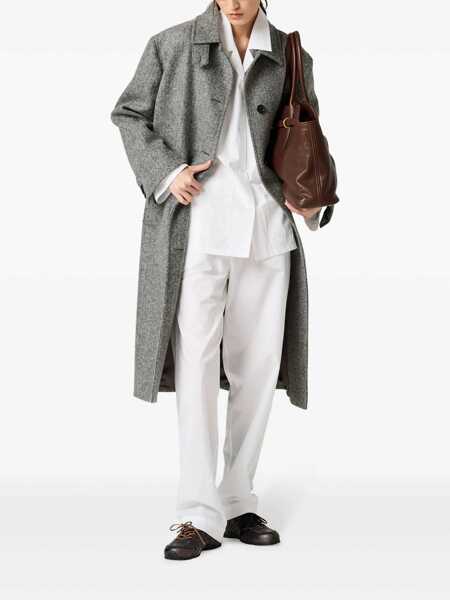 Pantaloni casual Miu Miu Miu Miu Pants WHITE Femei (BM 16852385) 2