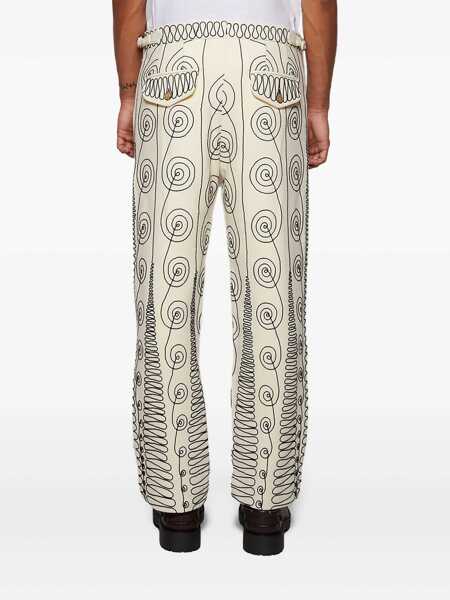 Pantaloni BODE Bode Pants WHITE Barbati (BM 16852406) 5