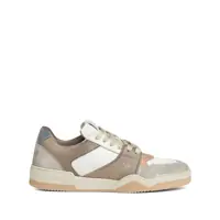 Sneakers DSQUARED2 Beige Sneakers With Suede Inserts And Embossed Logo On The Side In Leather Man