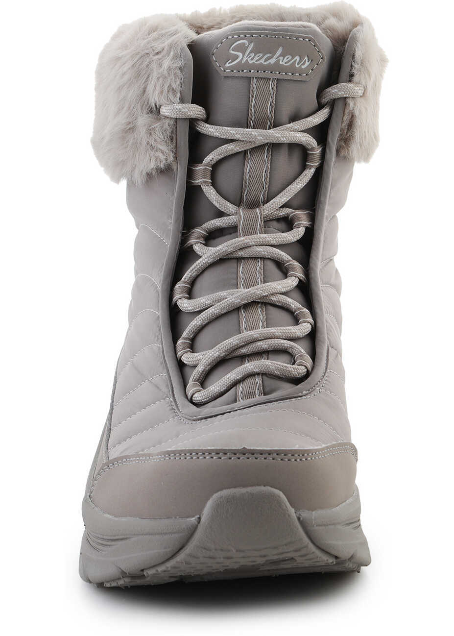 Cizme de iarna SKECHERS Botki Winter Solstice Dark Taupe Grey Femei (BM 16853955) 2