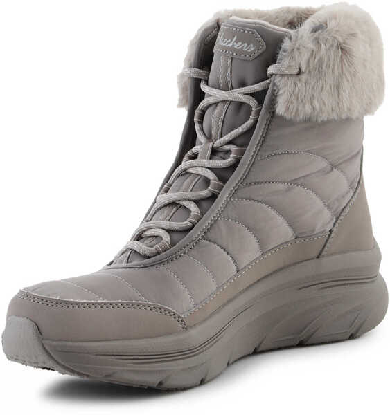 Cizme de iarna SKECHERS Botki Winter Solstice Dark Taupe Grey Femei (BM 16853955) 3