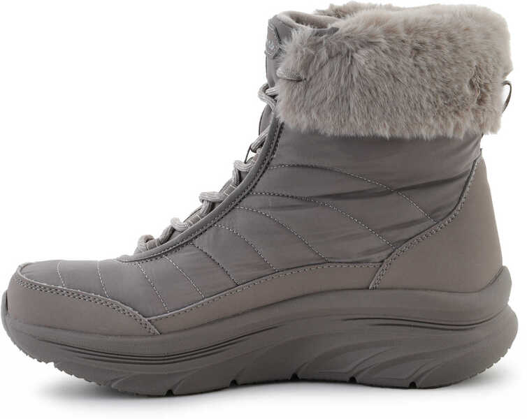 Cizme de iarna SKECHERS Botki Winter Solstice Dark Taupe Grey Femei (BM 16853955) 4