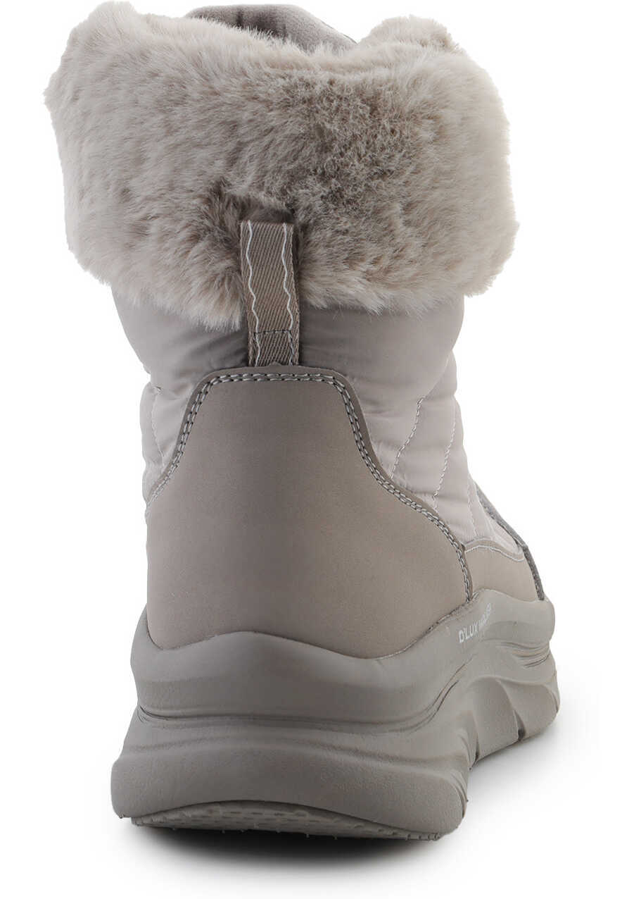 Cizme de iarna SKECHERS Botki Winter Solstice Dark Taupe Grey Femei (BM 16853955) 5