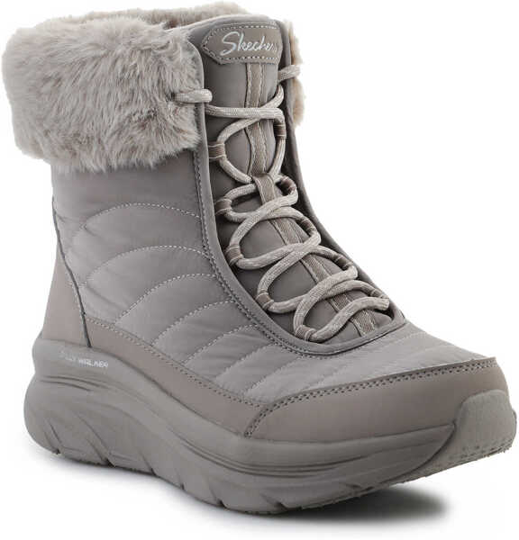 Cizme de iarna SKECHERS Botki Winter Solstice Dark Taupe Grey Femei (BM 16853955) 1