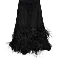 Fuste scurte Midi Skirt With Feathers. Femei